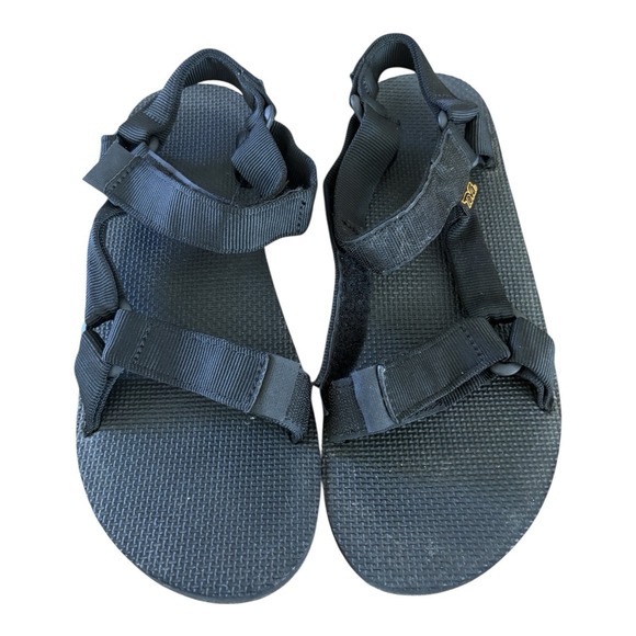 Teva Mens Original Universal Urban Sport Sandals Black Hook Loop Size 10 EU 43 - Picture 1 of 12